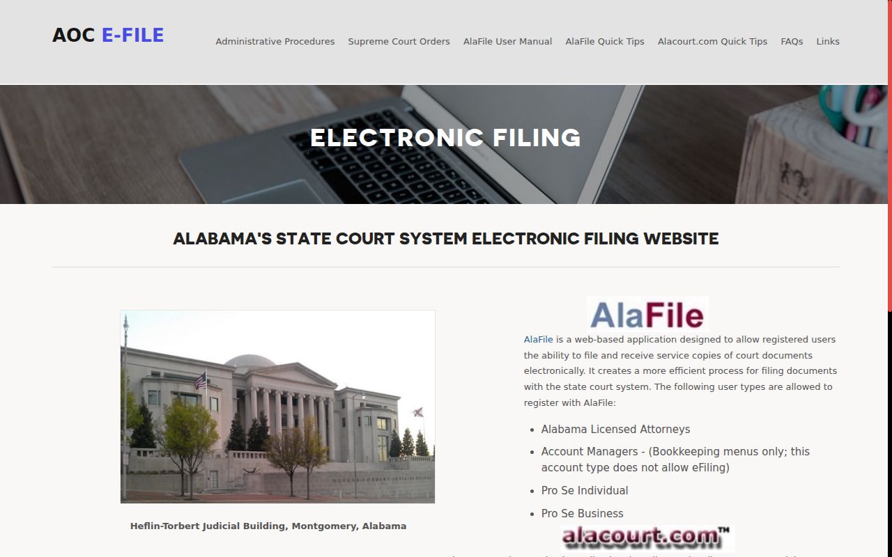 Blount County case search and Alabama electronic court systems
