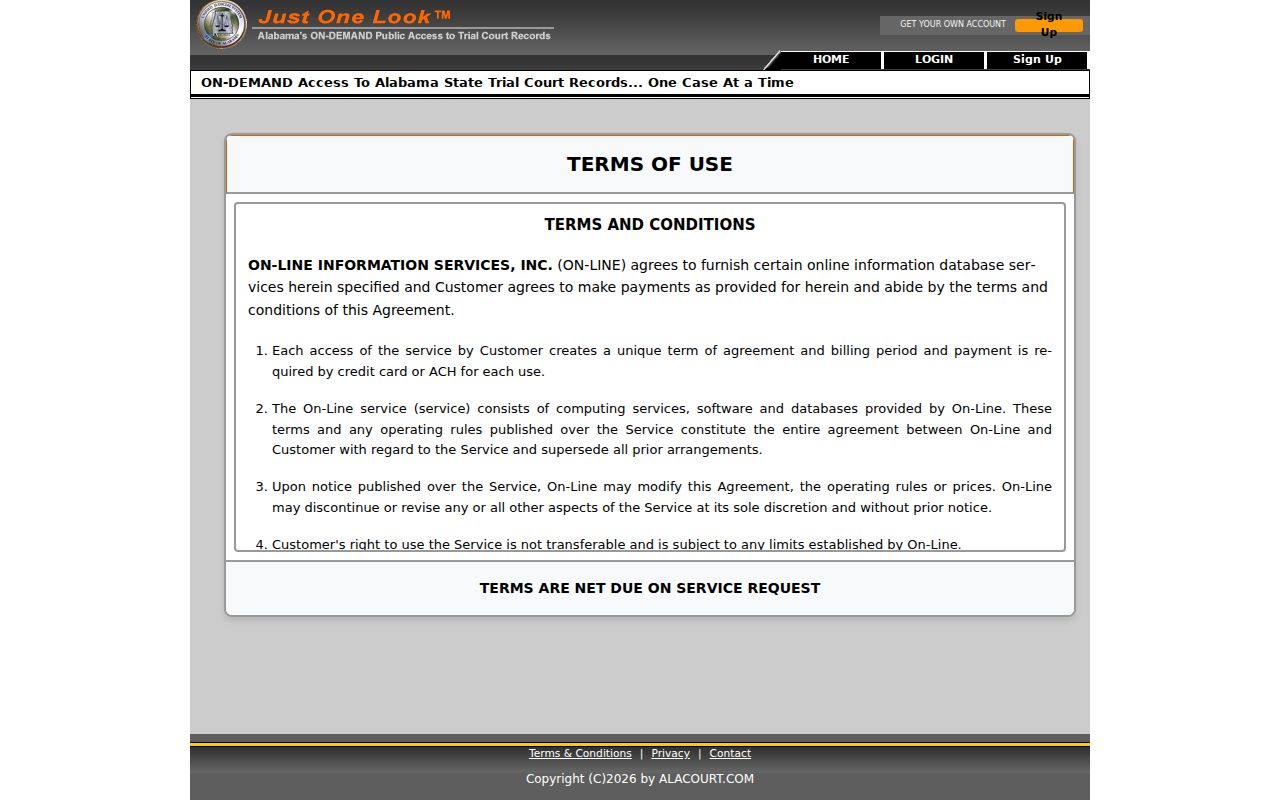 Blount County case search terms and fees