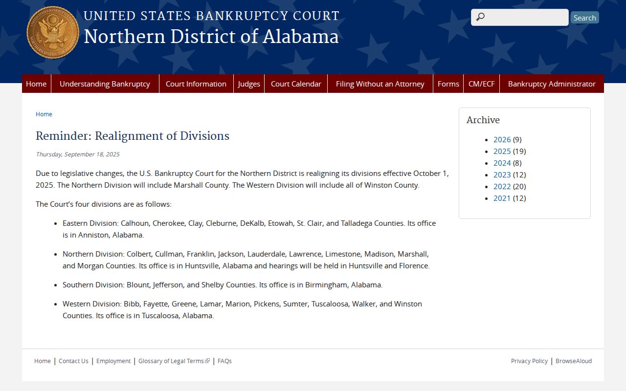 Cleveland court docket federal bankruptcy division comparison