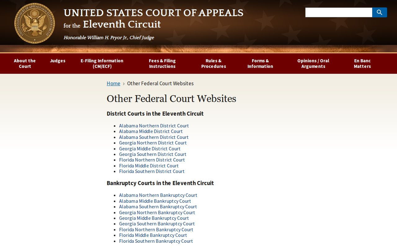 Locust Fork court docket federal Eleventh Circuit comparison